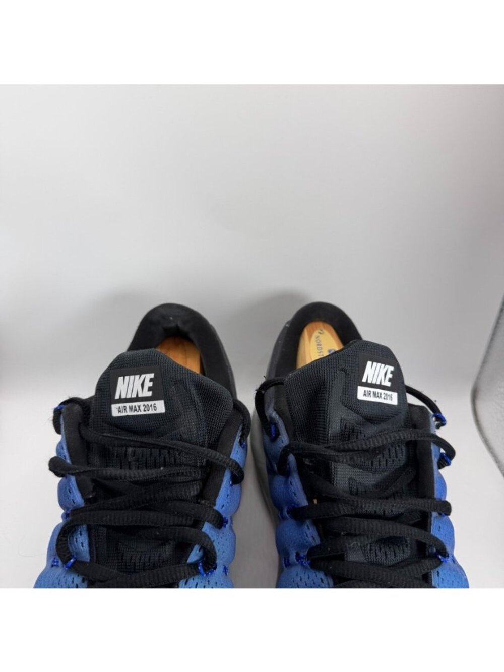 Nike Air Max 2016 Premium Reflective Shoes Mens 11.5 Run Silver Blue 810885-004 - Picture 4 of 12